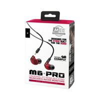 MEE audio M6 PRO In-ear monitor-hoofdtelefoon voor muzikanten, 2e generatie model met verbeterd geluid, geheugendraad oorhaken en vervangbare kabels, geluidsisolerende professionele oordopjes, 2 - thumbnail
