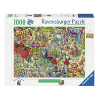 Ravensburger puzzel Het vakantiepark 4 Het pretpark - 1000 stukjes - thumbnail