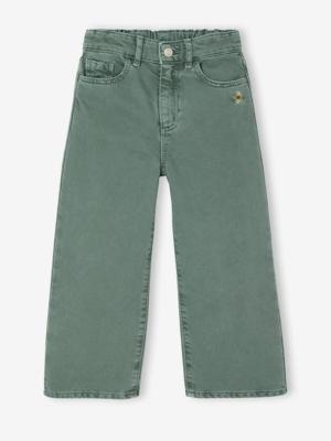 Wijde gekleurde meisjesbroek groen