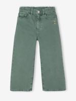 Wijde gekleurde meisjesbroek groen - thumbnail