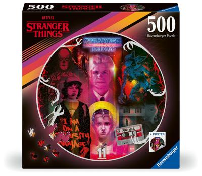 Stranger Things Round Jigsaw Puzzle Friends Don't Lie (500 pieces)