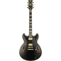 Ibanez JSM20 Black Low Gloss John Scofield Signature semi-akoestische gitaar met koffer - thumbnail