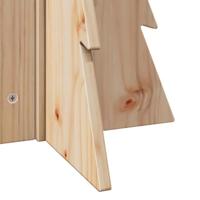 Kerstdecoratie kerstboom 69,5 cm massief grenenhout - thumbnail