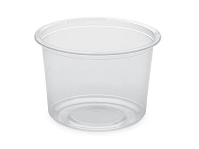 Bakje rond PP ø115x70 inhoud 500cc helder 500 stuks