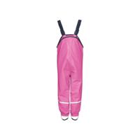 Playshoes regenbroek bretels fleece gevoerd Uni Fuchsia-116 - thumbnail
