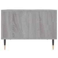 Salontafel 60x50x36,5 cm bewerkt hout grijs - thumbnail