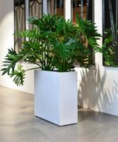 Verrijdbare Argento Roomdivider 80x30x68cm Shiny White - thumbnail