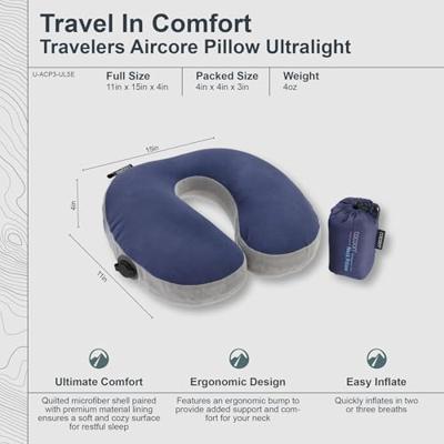 Cocoon Air Core Neck Pillow Ultralight Nekkussen Galaxy Blue Cocoon Air Core Neck Pillow Ultralight Nekkussen Galaxy Blue