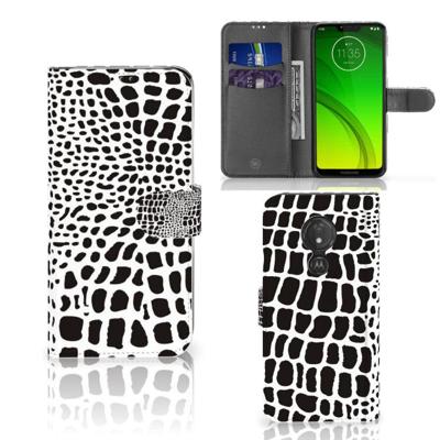 Motorola Moto G7 Power | Telefoonhoesje | Met pasjeshouder | Slangenprint