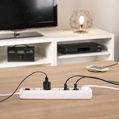 Hama STEKKERDOOS 6-VOUDIG MET SCHAKELAAR 5 METER Desktop accessoire Wit