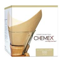 Chemex koffiefilters - FSU-100 Bonded (gevouwen) & natuurlijk - 100 stuks - thumbnail