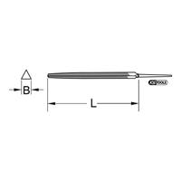 KS Tools 1610424 Driehoekig vijlenblad, vorm C, 150 mm, kieb1 Lengte 150 mm 1 stuk(s) - thumbnail