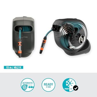 Gardena Wandslangenbox RollUp S Wit - 15 meter - Muurhouder 18602-20 - thumbnail