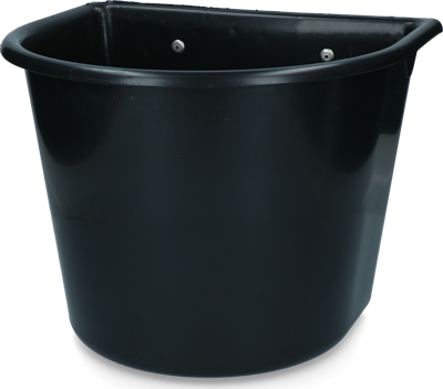 Voerbak 15 l met ophang Zwart
