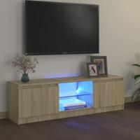 VidaXL Tv-meubel met led-verlichting 120x30x36 cm sonoma eikenkleur - thumbnail