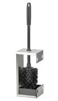 Toiletborstelset quartzline rvs zilver - thumbnail