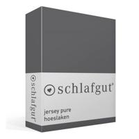 Schlafgut Schlafgut Pure Jersey Hoeslaken L - 140x200 - 160x220 556 Grey Deep - thumbnail