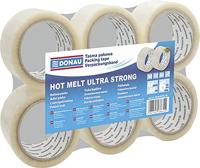 DONAU verpakkingsplakband Hot-Melt, 50 micron, 48 x 66 m, transparant - thumbnail