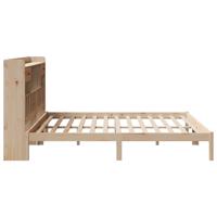 Bed met boekenkast zonder matras massief grenenhout 180x200 cm - thumbnail