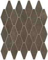 Nobu Cocoa rombi mosaico 5x11,5 rond op net van 31x35,5 - thumbnail