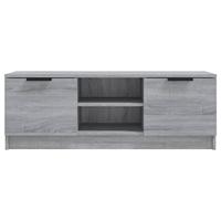 Tv-meubel 102x35x36,5 cm bewerkt hout grijs sonoma eikenkleurig - thumbnail