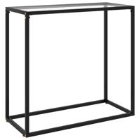 VidaXL Wandtafel 80x35x75 cm gehard glas transparant - thumbnail