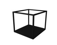 Hoge Kast INK 400x450x350 mm Mat zwart 1901290 - thumbnail