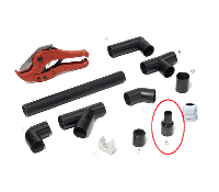 Reich AWS Afvoer Slangaansluiting 25mm - thumbnail