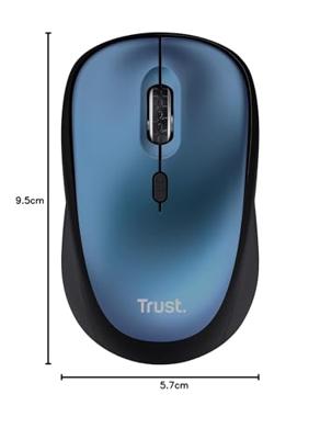 Trust Yvi+ Draadloze Muis Eco Muis Blauw - thumbnail