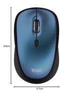 Trust YVI+ Eco Muis Radiografisch Optisch Blauw 4 Toetsen 800 dpi, 1600 dpi - thumbnail