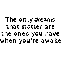 The only dreams - Muursticker - thumbnail