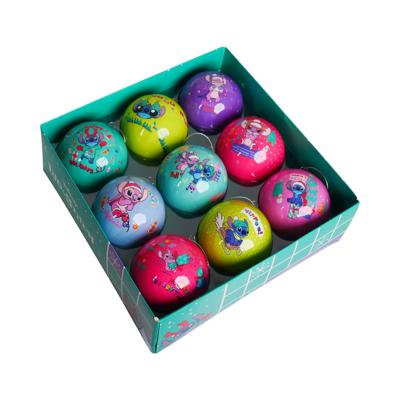 Box kerstbal plastic 75mm stitch 9st Kurt S. Adler - Kurt s adler