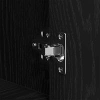 Dressoir Zwart eiken 80 x 33 x 70 cm Bewerkt hout - thumbnail