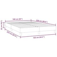 Bedframe zonder matras 160x220 cm fluweel donkerblauw - thumbnail