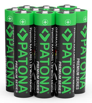 PATONA Premium AAA Micro LR03 - 10x alkaline batterijen 1,5V