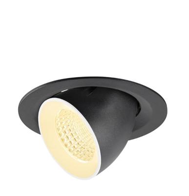SLV InbouwspotNuminos Gimble M zwart/wit 3000K - 55gr - 1009566