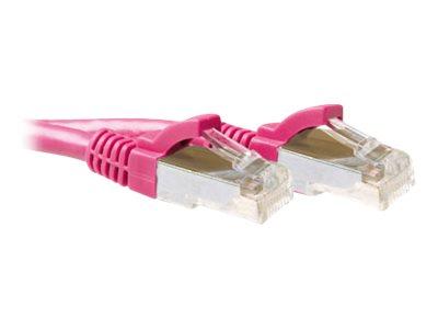ACT Roze 7 meter LSZH SFTP CAT6A patchkabel snagless met RJ45 connectoren