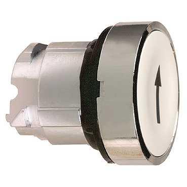 Schneider Electric ZB4BA334 ZB4BA334 Terugstelbaar (Ø) 22 mm ↑ Chroom, Wit 1 stuk(s)