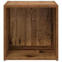 TV-kast met opslag 2 pcs Bruin 37 x 35 x 37 cm Bewerkt hout - thumbnail