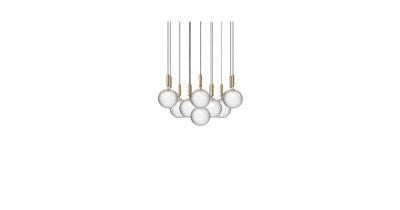 Nuura Miira 3 Hanglamp - Messing - Transparant Nuura Miira 3 Hanglamp - Messing - Transparant
