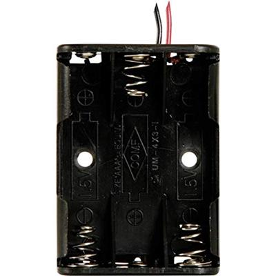 Velleman BH431A Batterijhouder Aantal cellen: 3 AAA (potlood) Kabel (l x b x h) 53 x 38 x 13 mm