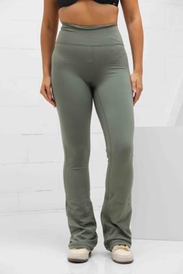Guess Hoge Taille Flared Broek Dames Groen - Maat M - Kleur: Groen | Soccerfanshop