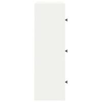 Boekenkast 40x24x77 cm bewerkt hout wit - thumbnail