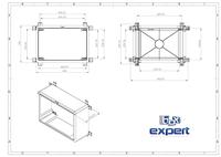 Boxexpert BXPPABSB350500190-F01 Installatiebehuizing 190 x 350 x 500 ABS kunststof Zwart 1 stuk(s) - thumbnail