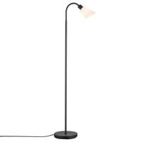 Nordlux Molli vloerlamp zwart glazen kap E14 fitting - thumbnail