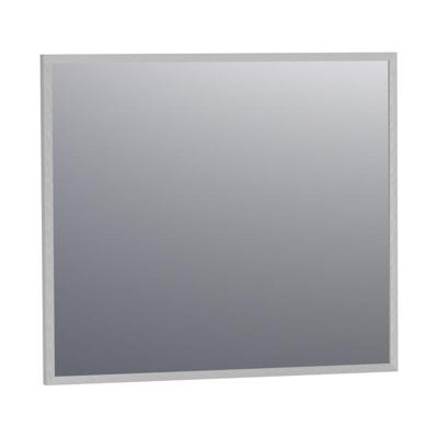 BRAUER Onyx spiegel - 80x70cm - rechthoekig - aluminium-kleurig geborsteld frame SP-ON80RHA BRAUER Onyx spiegel - 80x70cm - rechthoekig - aluminium-kleurig geborsteld frame SP-ON80RHA