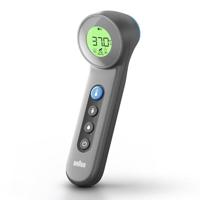 Braun No touch + touch schwarz Koortsthermometer Meten zonder aanraking - thumbnail