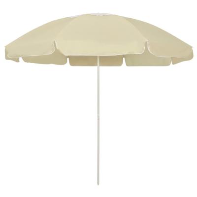 Strandparasol 240 cm zandgeel