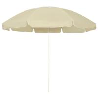Strandparasol 240 cm zandgeel - thumbnail