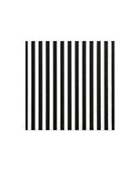 Servetten Zwart/Wit Gestreept (20st) - thumbnail